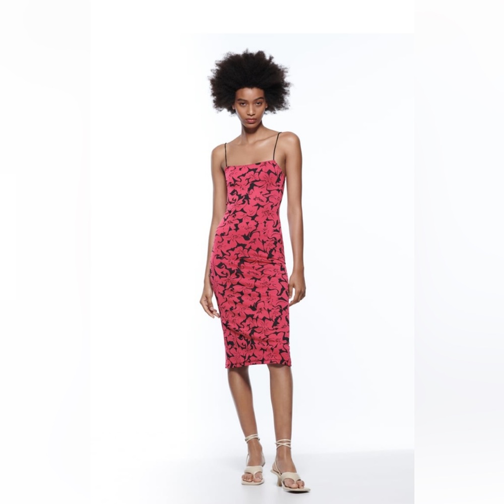 Zara size M jacquard dress